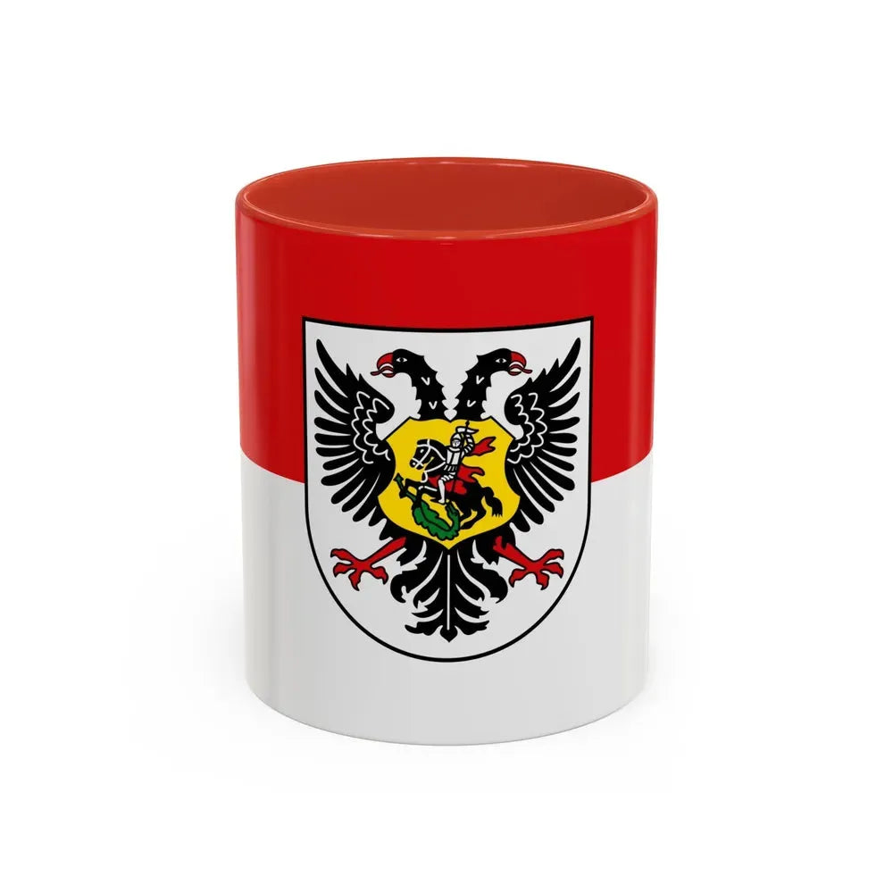 Flag of Ortenaukreis Germany - Accent Coffee Mug 11oz Red - Go Mug Yourself