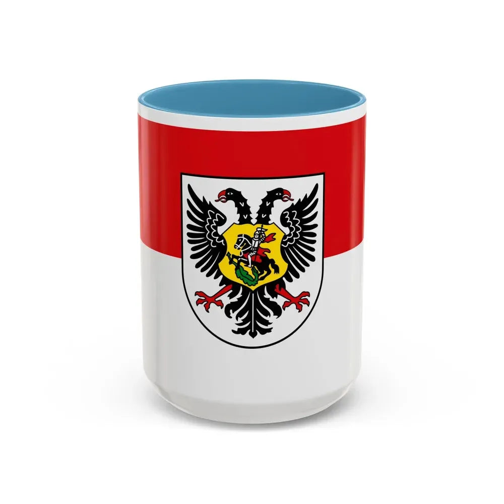 Flag of Ortenaukreis Germany - Accent Coffee Mug 15oz Light Blue - Go Mug Yourself