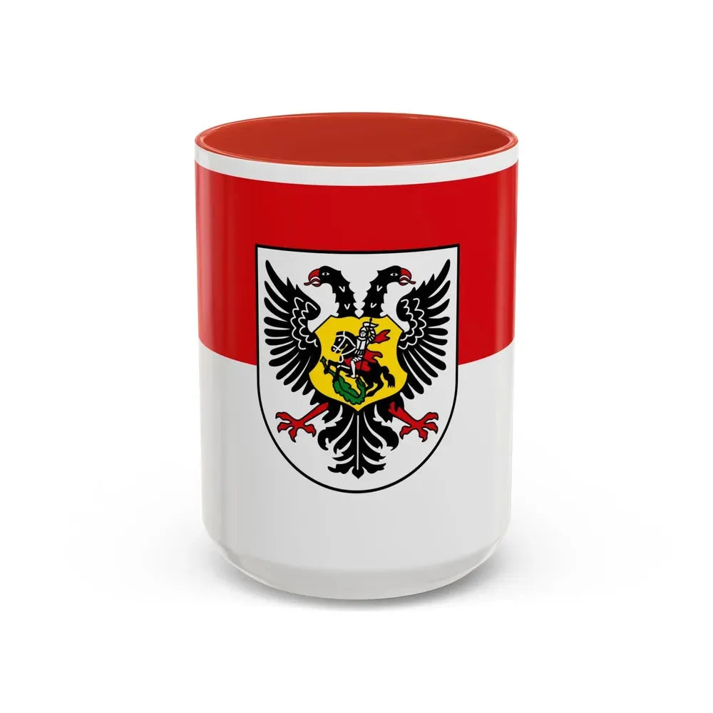 Flag of Ortenaukreis Germany - Accent Coffee Mug 15oz Red - Go Mug Yourself