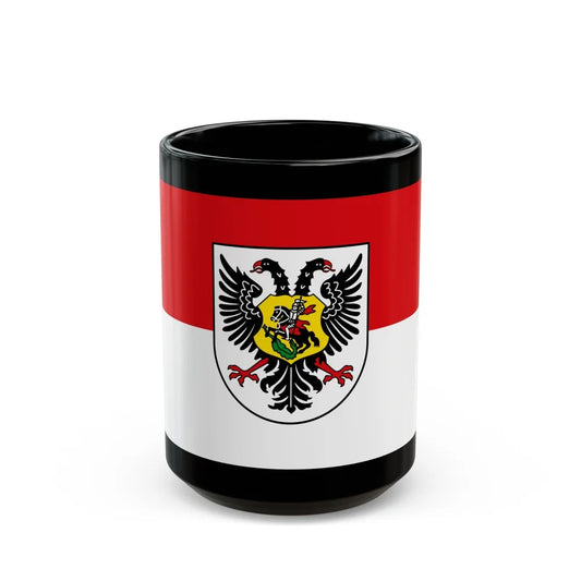 Flag of Ortenaukreis Germany - Black Coffee Mug-15oz-Go Mug Yourself