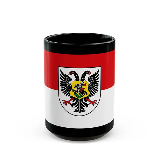 Flag of Ortenaukreis Germany - Black Coffee Mug 15oz - Go Mug Yourself