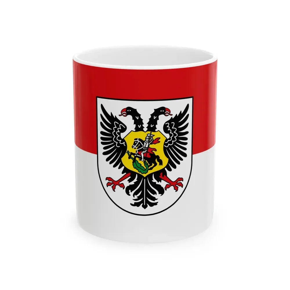Flag of Ortenaukreis Germany - White Coffee Mug 11oz - Go Mug Yourself