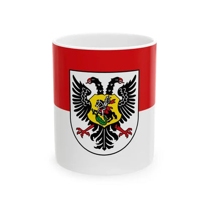 Flag of Ortenaukreis Germany - White Coffee Mug 11oz - Go Mug Yourself