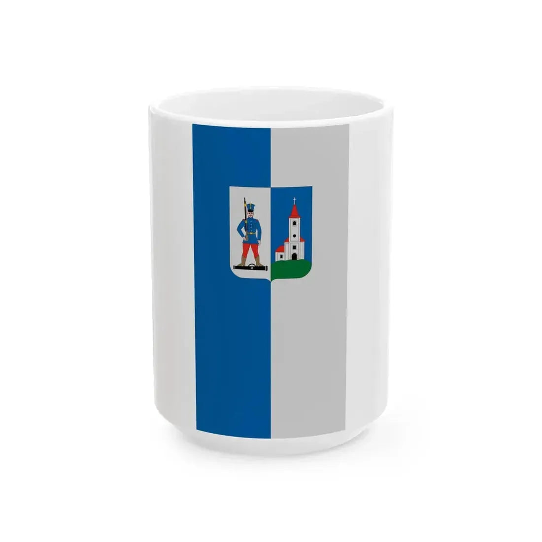 Flag of Ortilos (Hungary) White Coffee Mug 15oz - Go Mug Yourself