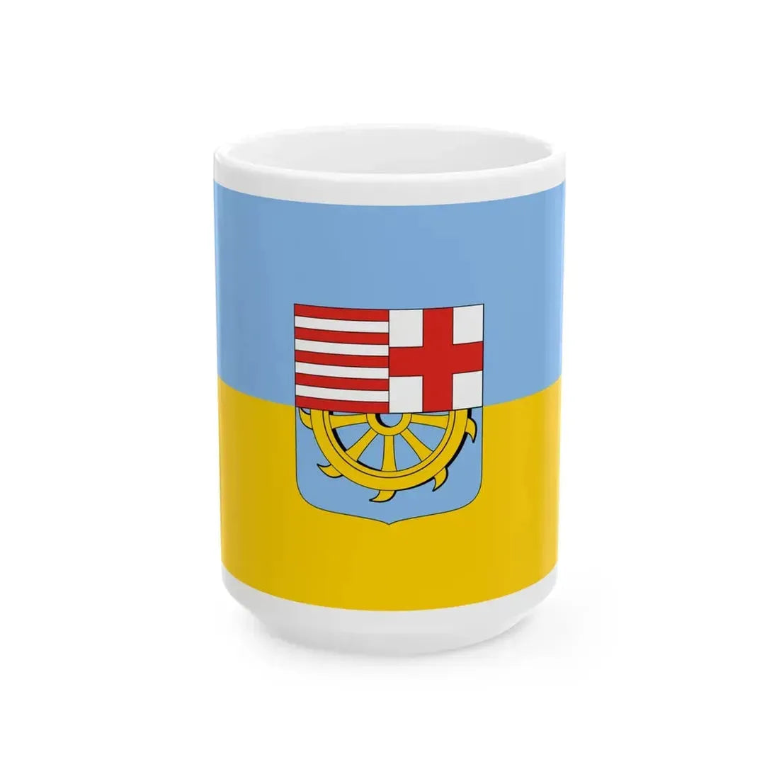 Flag of Orvenyes (Hungary) White Coffee Mug 15oz - Go Mug Yourself