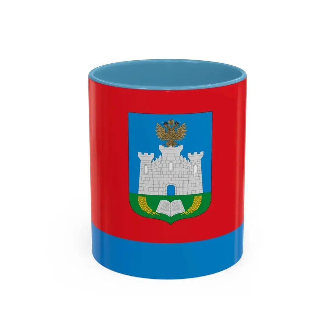 Flag of Oryol Oblast Russia - Accent Coffee Mug 11oz Light Blue - Go Mug Yourself
