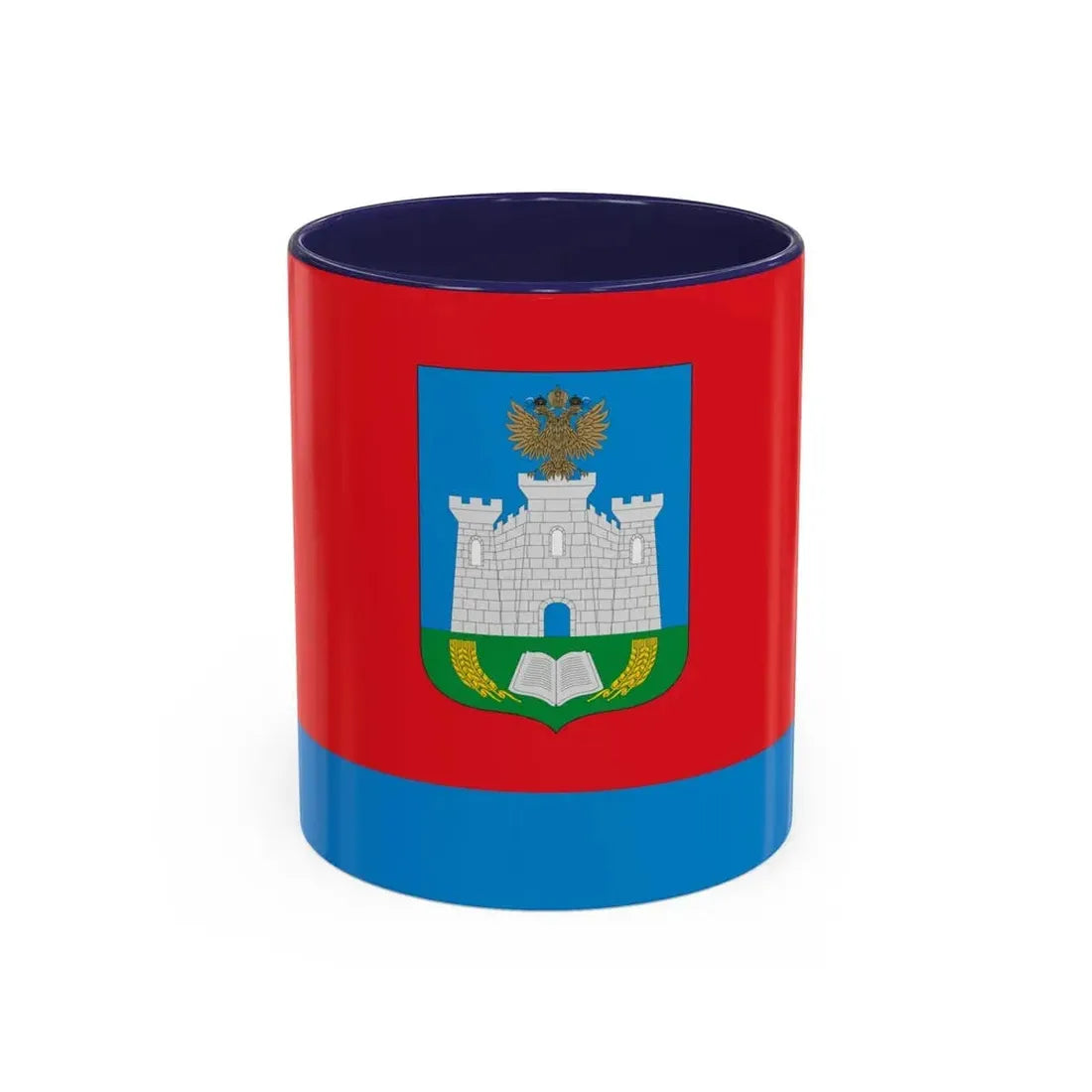 Flag of Oryol Oblast Russia - Accent Coffee Mug 11oz Navy - Go Mug Yourself