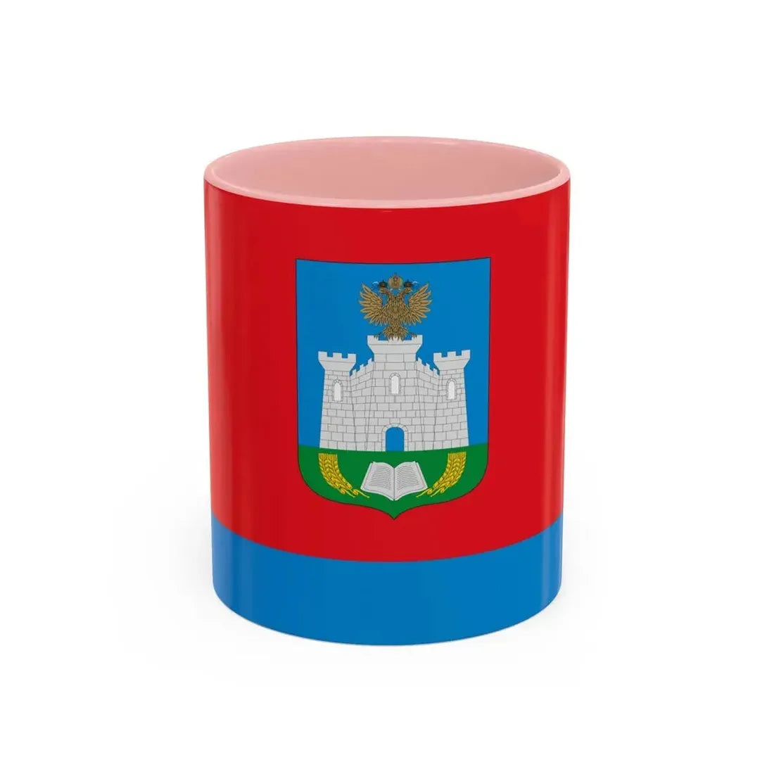 Flag of Oryol Oblast Russia - Accent Coffee Mug 11oz Pink - Go Mug Yourself