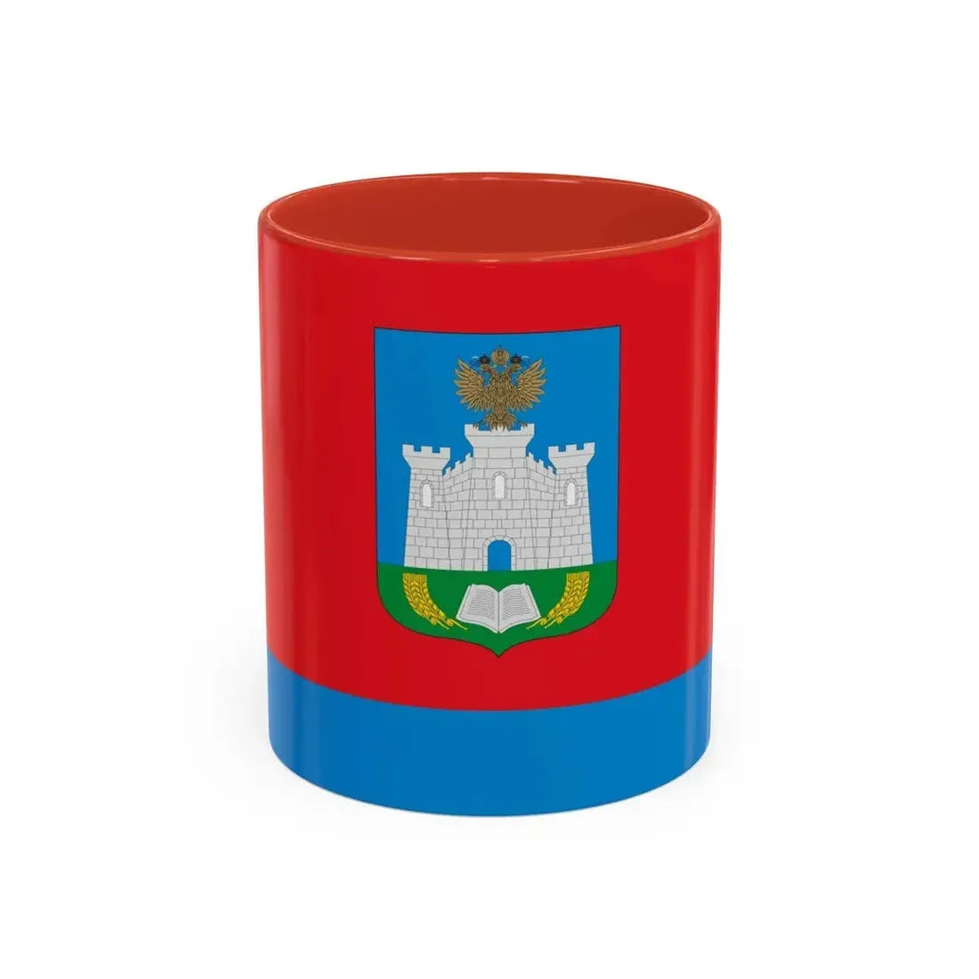 Flag of Oryol Oblast Russia - Accent Coffee Mug 11oz Red - Go Mug Yourself