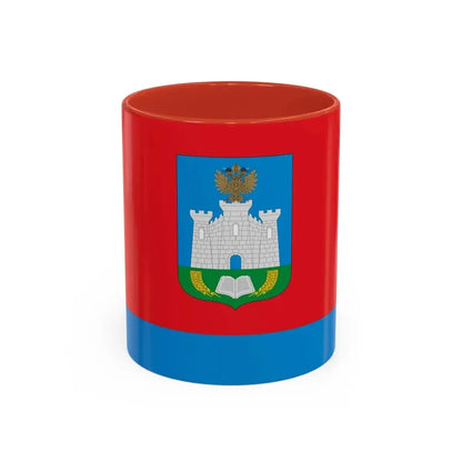 Flag of Oryol Oblast Russia - Accent Coffee Mug 11oz Red - Go Mug Yourself