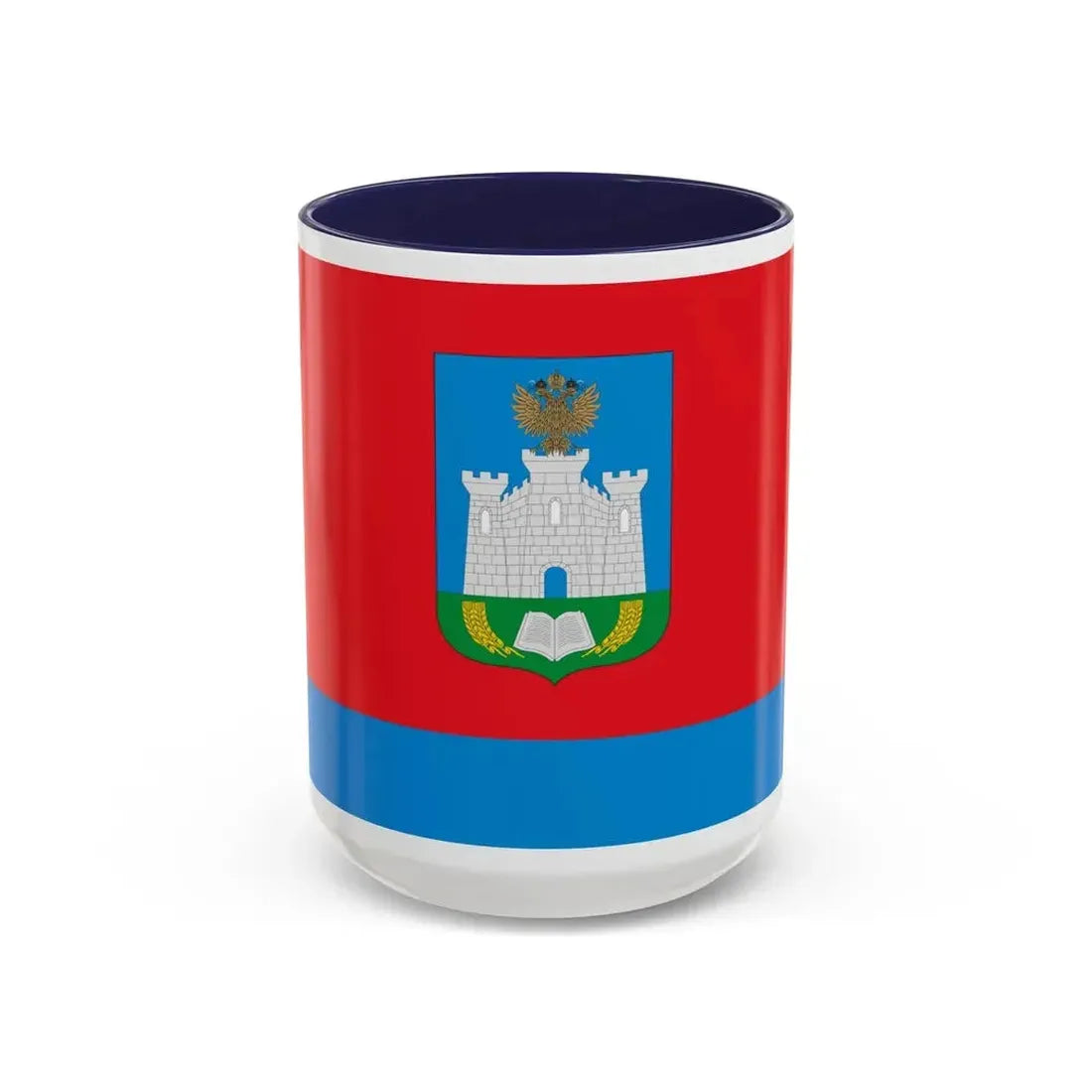 Flag of Oryol Oblast Russia - Accent Coffee Mug 15oz Navy - Go Mug Yourself
