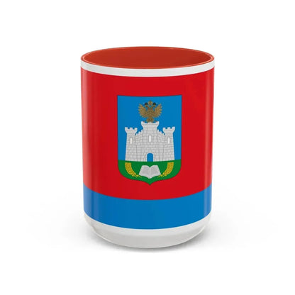 Flag of Oryol Oblast Russia - Accent Coffee Mug 15oz Red - Go Mug Yourself