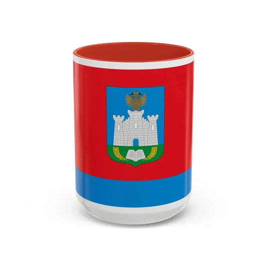 Flag of Oryol Oblast Russia - Accent Coffee Mug 15oz Red - Go Mug Yourself