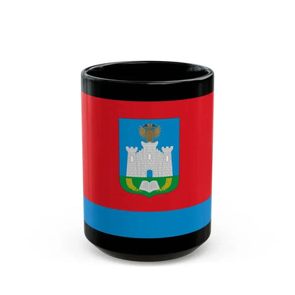 Flag of Oryol Oblast Russia - Black Coffee Mug 15oz - Go Mug Yourself