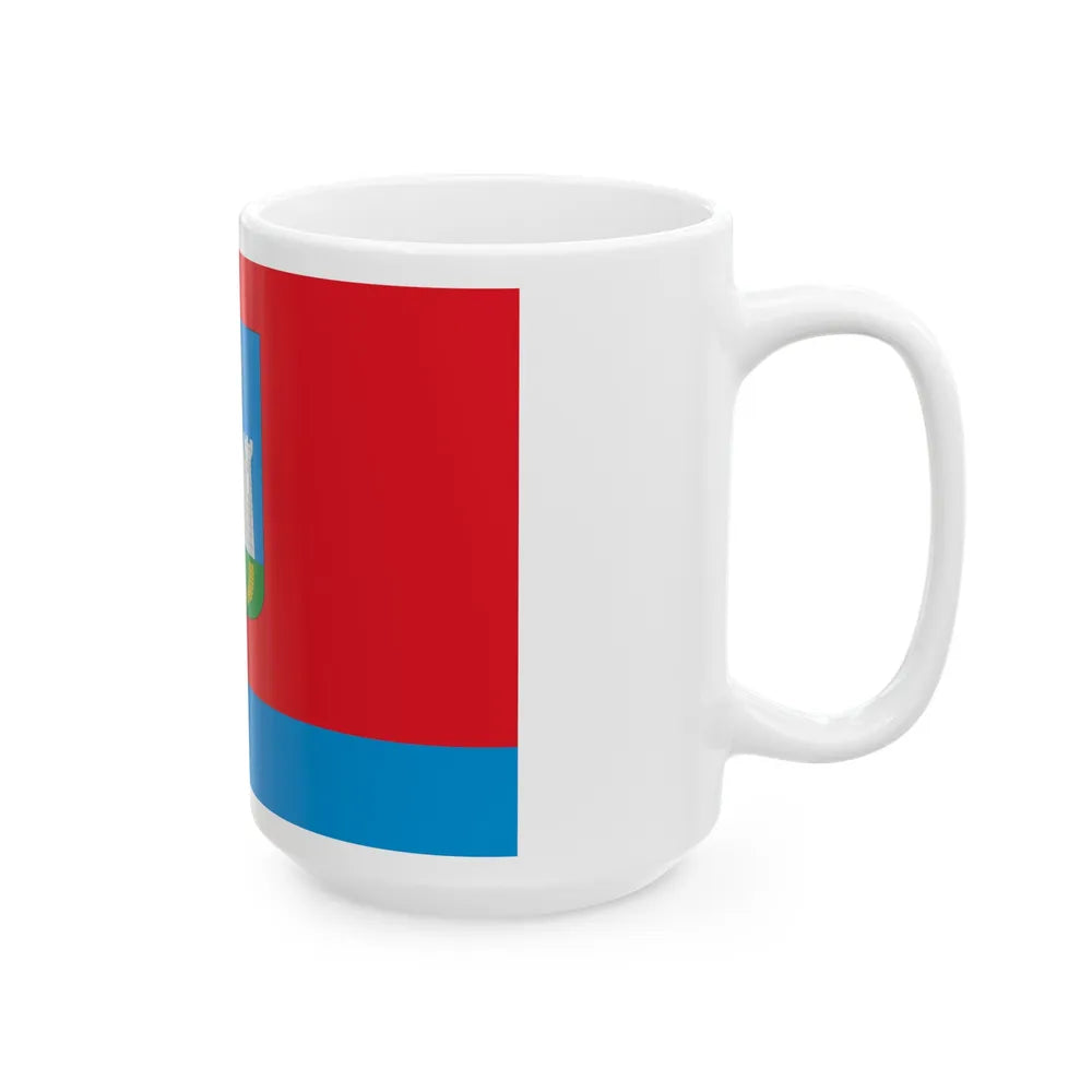 Flag of Oryol Oblast Russia - White Coffee Mug-Go Mug Yourself