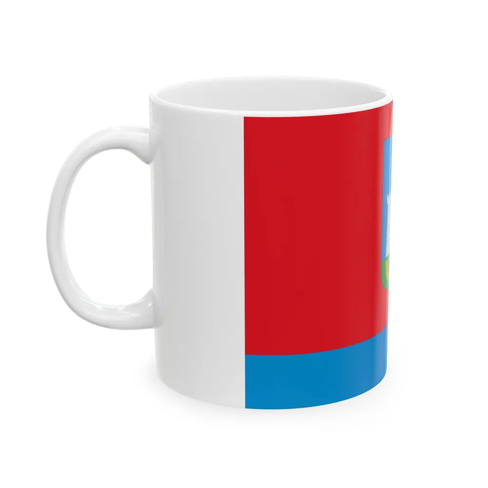 Flag of Oryol Oblast Russia - White Coffee Mug-Go Mug Yourself