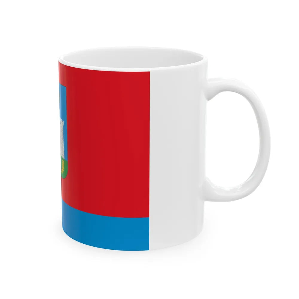 Flag of Oryol Oblast Russia - White Coffee Mug-Go Mug Yourself