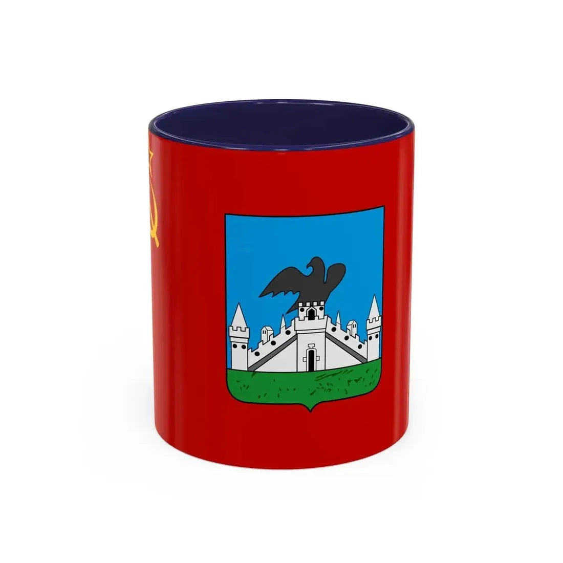 Flag of Oryol Russia - Accent Coffee Mug 11oz Navy - Go Mug Yourself