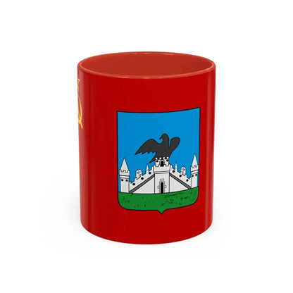 Flag of Oryol Russia - Accent Coffee Mug 11oz Red - Go Mug Yourself