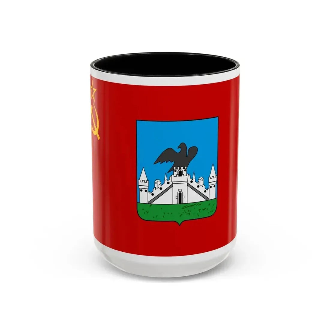 Flag of Oryol Russia - Accent Coffee Mug 15oz Black - Go Mug Yourself