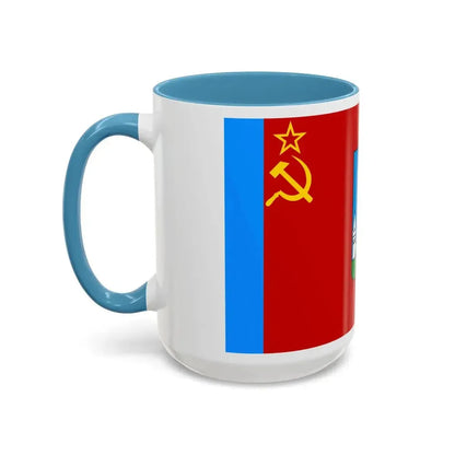 Flag of Oryol Russia - Accent Coffee Mug - Go Mug Yourself