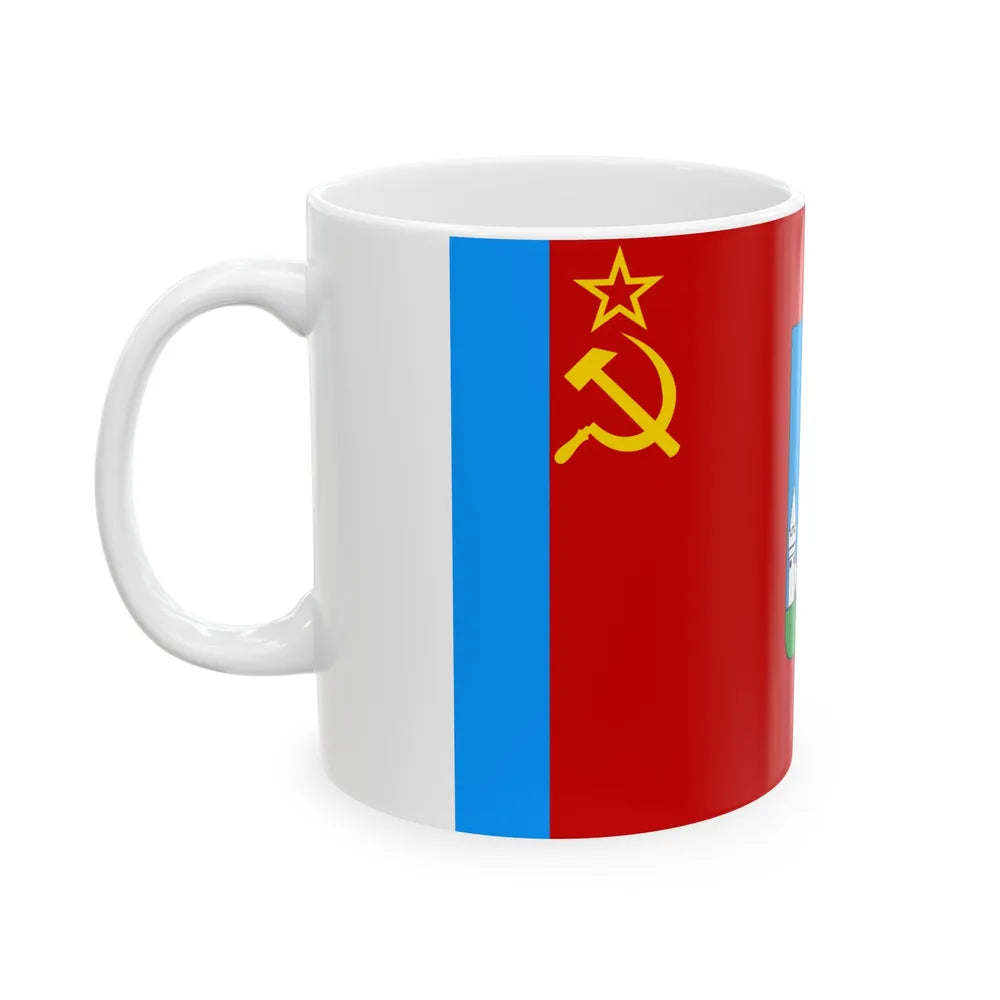 Flag of Oryol Russia - White Coffee Mug-Go Mug Yourself