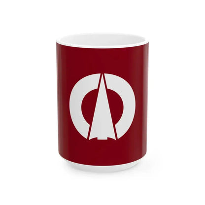Flag of Osaka Gifu 1960-2004 (Japan) White Coffee Mug 15oz - Go Mug Yourself