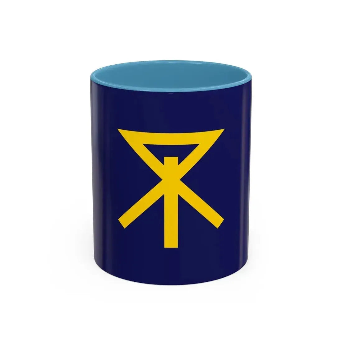 Flag of Osaka Osaka Japan - Accent Coffee Mug 11oz Light Blue - Go Mug Yourself
