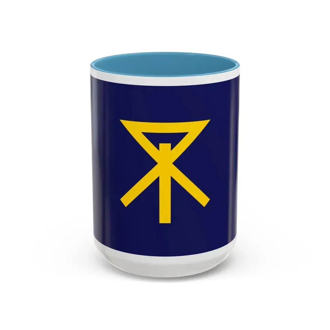 Flag of Osaka Osaka Japan - Accent Coffee Mug 15oz Light Blue - Go Mug Yourself
