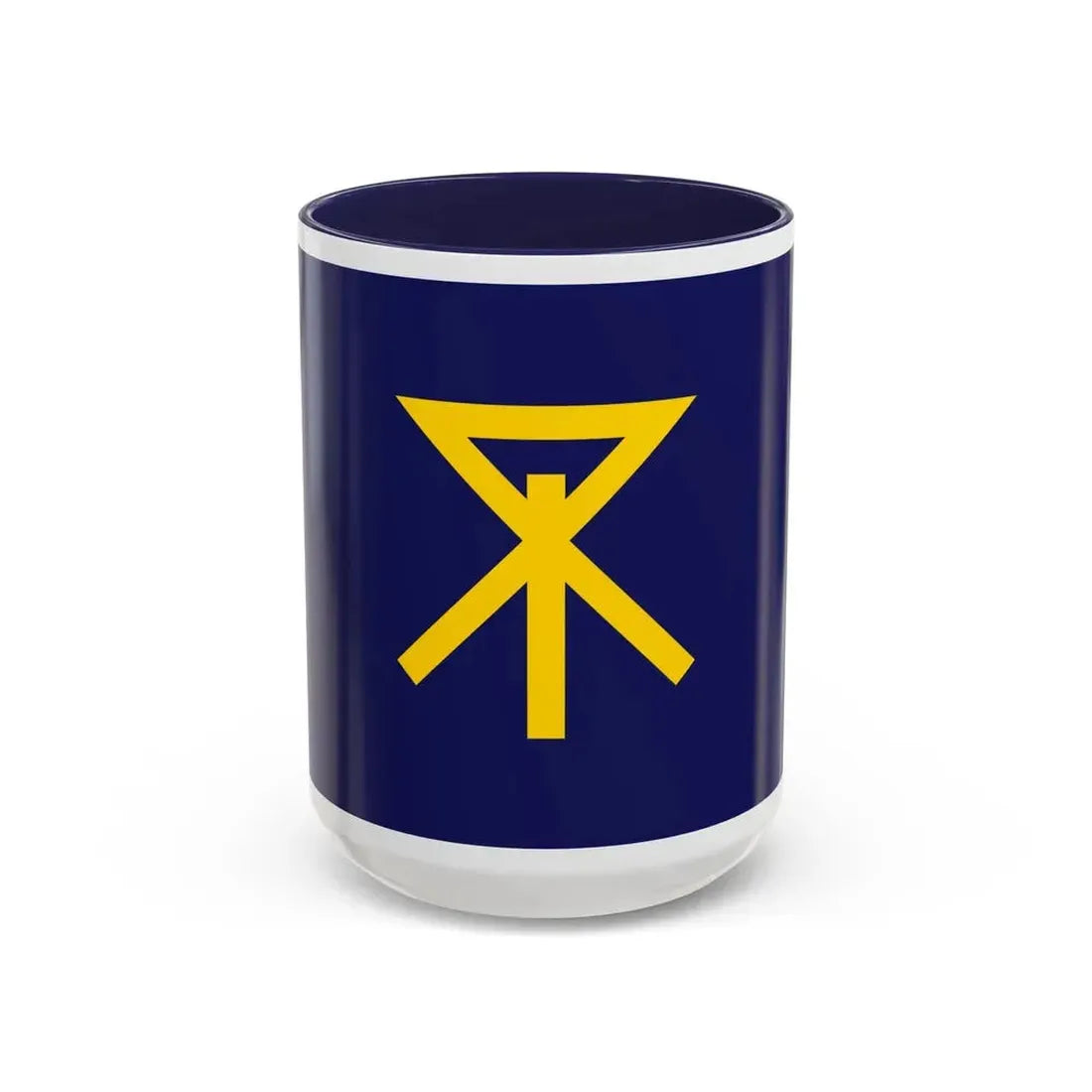 Flag of Osaka Osaka Japan - Accent Coffee Mug 15oz Navy - Go Mug Yourself