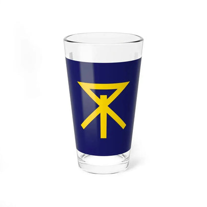 Flag of Osaka Osaka Japan - Pint Glass 16oz 16oz - Go Mug Yourself