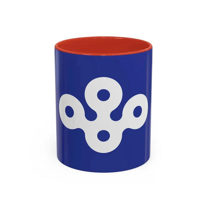 Flag of Osaka Prefecture Japan - Accent Coffee Mug 11oz Red - Go Mug Yourself