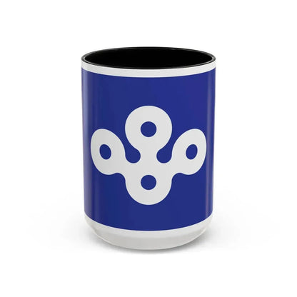 Flag of Osaka Prefecture Japan - Accent Coffee Mug 15oz Black - Go Mug Yourself