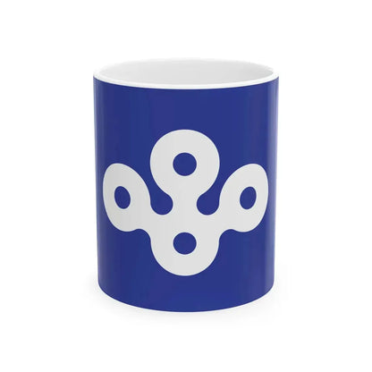 Flag of Osaka Prefecture (Japan) White Coffee Mug 11oz - Go Mug Yourself