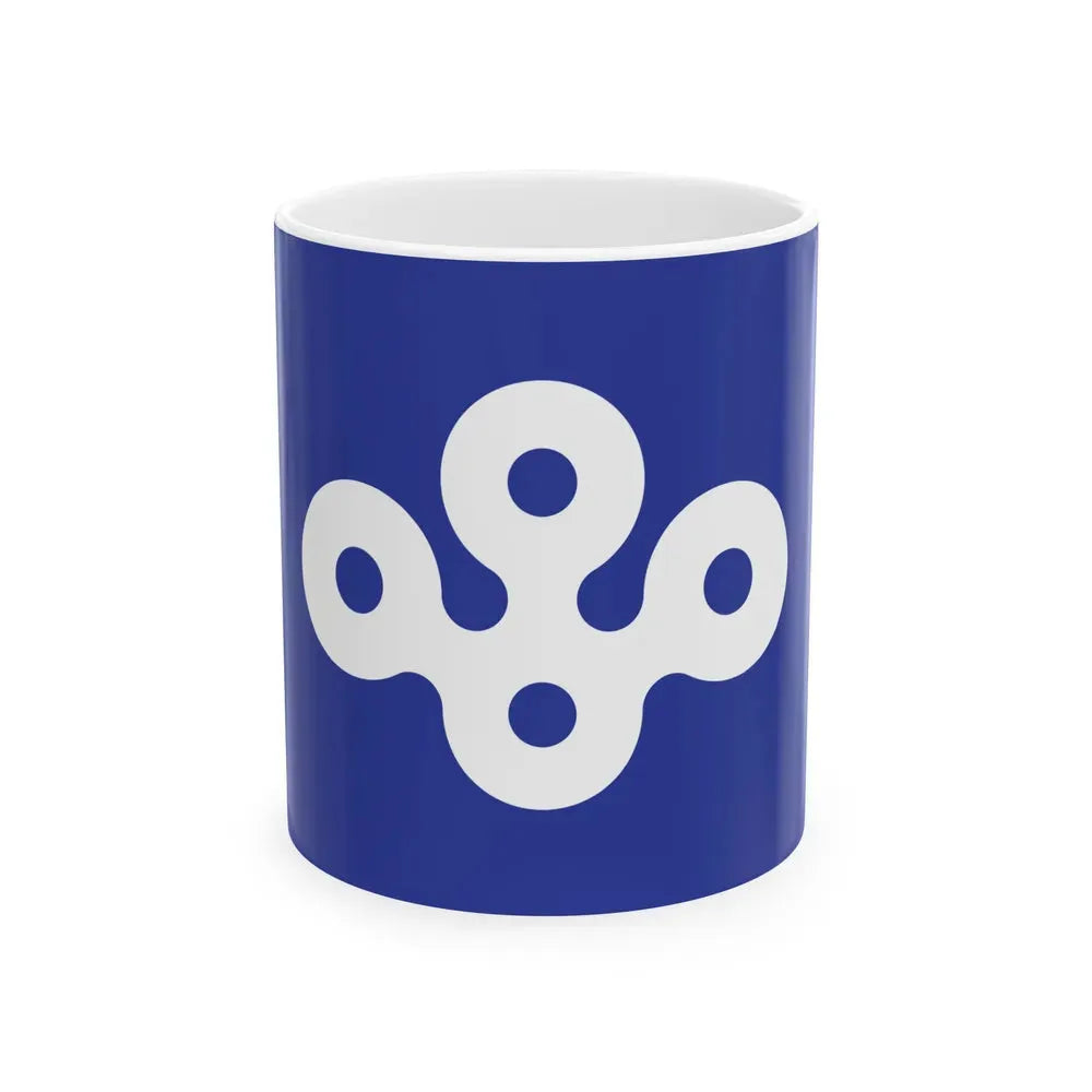 Flag of Osaka Prefecture Japan - White Coffee Mug 11oz - Go Mug Yourself