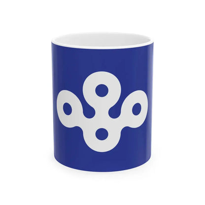 Flag of Osaka Prefecture Japan - White Coffee Mug 11oz - Go Mug Yourself
