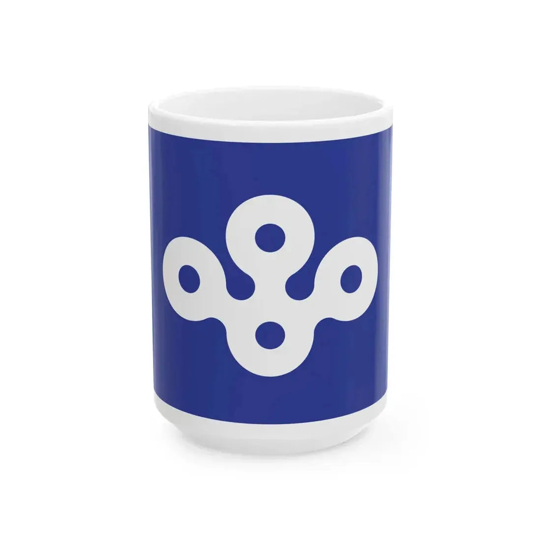 Flag of Osaka Prefecture (Japan) White Coffee Mug 15oz - Go Mug Yourself