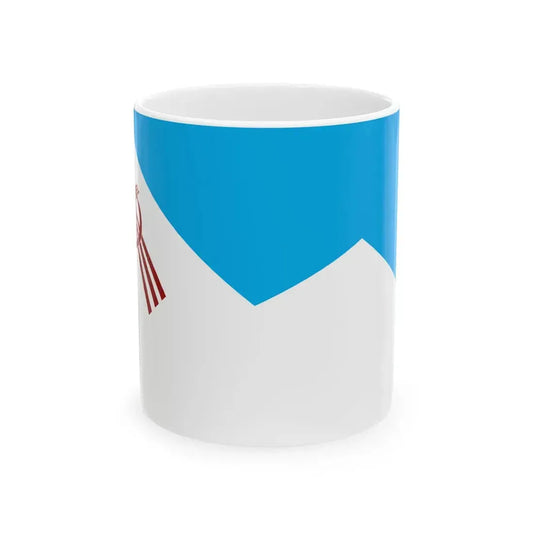 Flag of Osh (Kyrgyzstan) White Coffee Mug 11oz - Go Mug Yourself