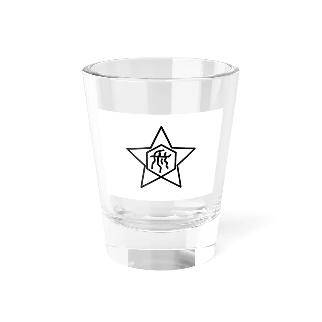 Flag of Oshamanbe Hokkaido 1913-1953 (Japan) Shot Glass 1.5oz 1.5oz - Go Mug Yourself
