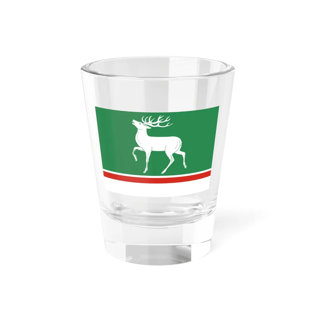 Flag of Osheykinskoe Moscow oblast (Russia) Shot Glass 1.5oz 1.5oz - Go Mug Yourself