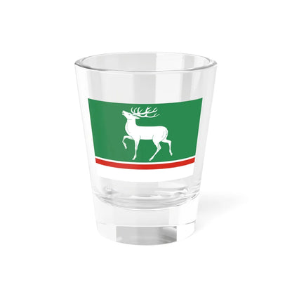 Flag of Osheykinskoe Moscow oblast (Russia) Shot Glass 1.5oz 1.5oz - Go Mug Yourself
