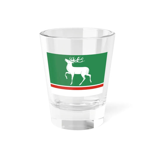 Flag of Osheykinskoe Moscow oblast (Russia) Shot Glass 1.5oz 1.5oz - Go Mug Yourself