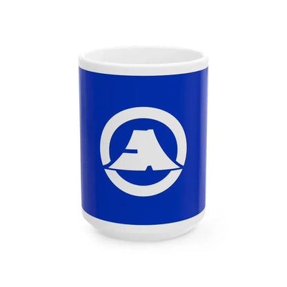 Flag of Oshino Yamanashi (Japan) White Coffee Mug 15oz - Go Mug Yourself