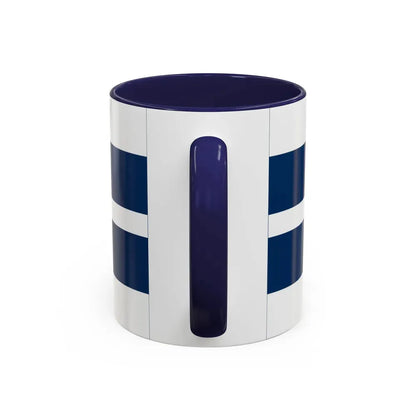 Flag of Osijek Baranja County Croatia - Accent Coffee Mug - Go Mug Yourself