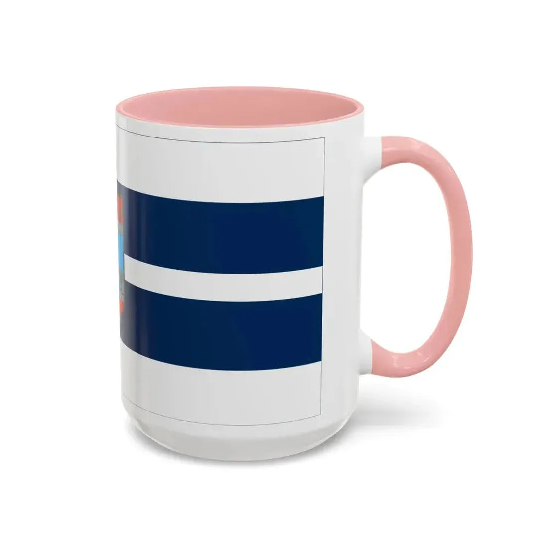 Flag of Osijek Baranja County Croatia - Accent Coffee Mug - Go Mug Yourself