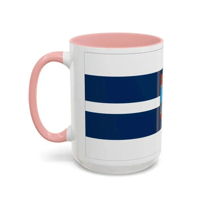 Flag of Osijek Baranja County Croatia - Accent Coffee Mug - Go Mug Yourself