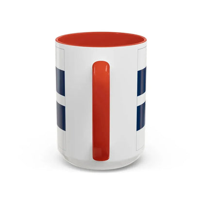 Flag of Osijek Baranja County Croatia - Accent Coffee Mug - Go Mug Yourself