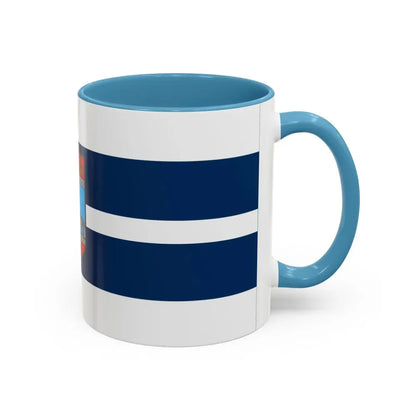 Flag of Osijek Baranja County Croatia - Accent Coffee Mug - Go Mug Yourself