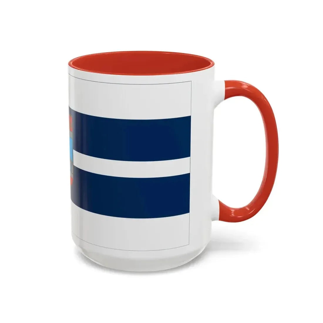 Flag of Osijek Baranja County Croatia - Accent Coffee Mug - Go Mug Yourself