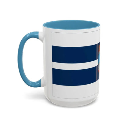 Flag of Osijek Baranja County Croatia - Accent Coffee Mug - Go Mug Yourself